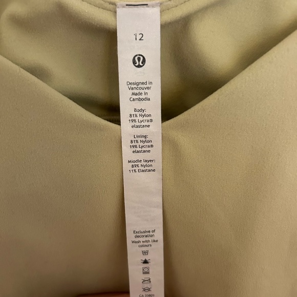 lightly worn dew green lululemon align tank - Picture 4 of 4